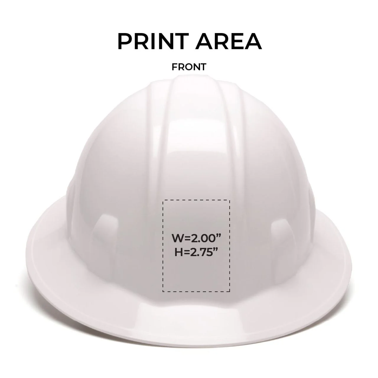 Custom Pyramex SL Series Full Brim Hard Hat, 6-Point Ratchet Suspension - Image 2