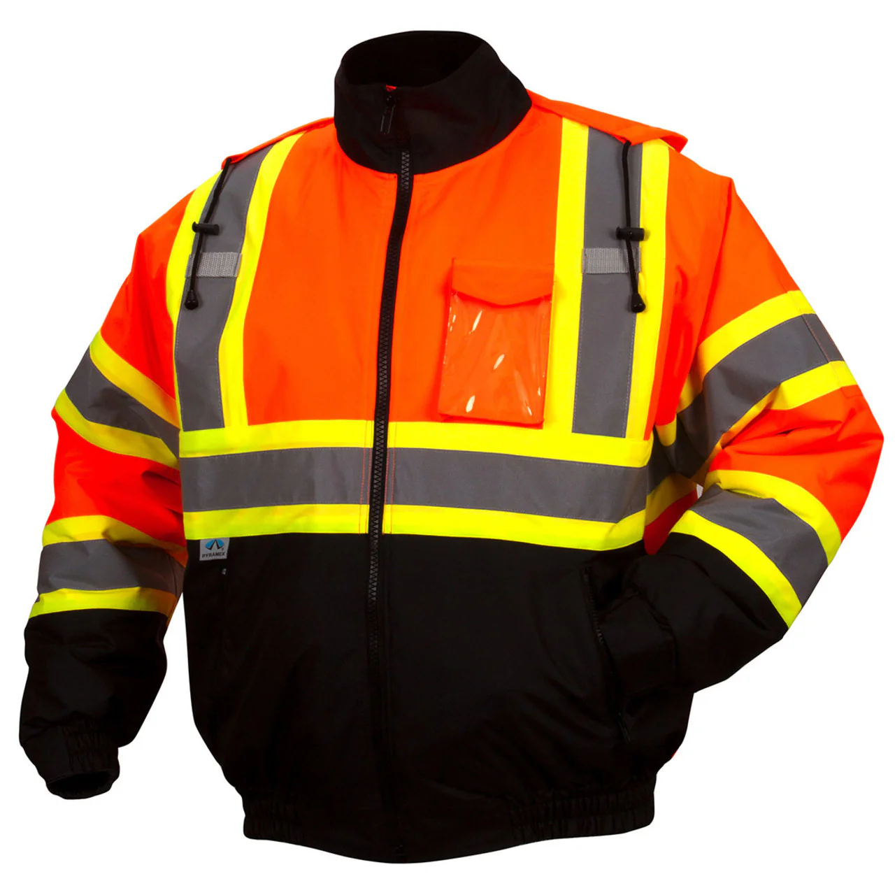 Custom Pyramex RCJ32 Type R Class 3 Hi-Vis Waterproof Quilt Lined Jacket with X-Back - Image 4