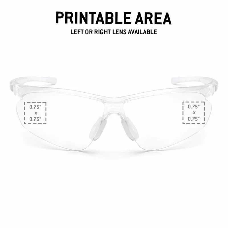 Custom Rugged Blue Calibrate Safety Glasses, 12 Pack - Image 2