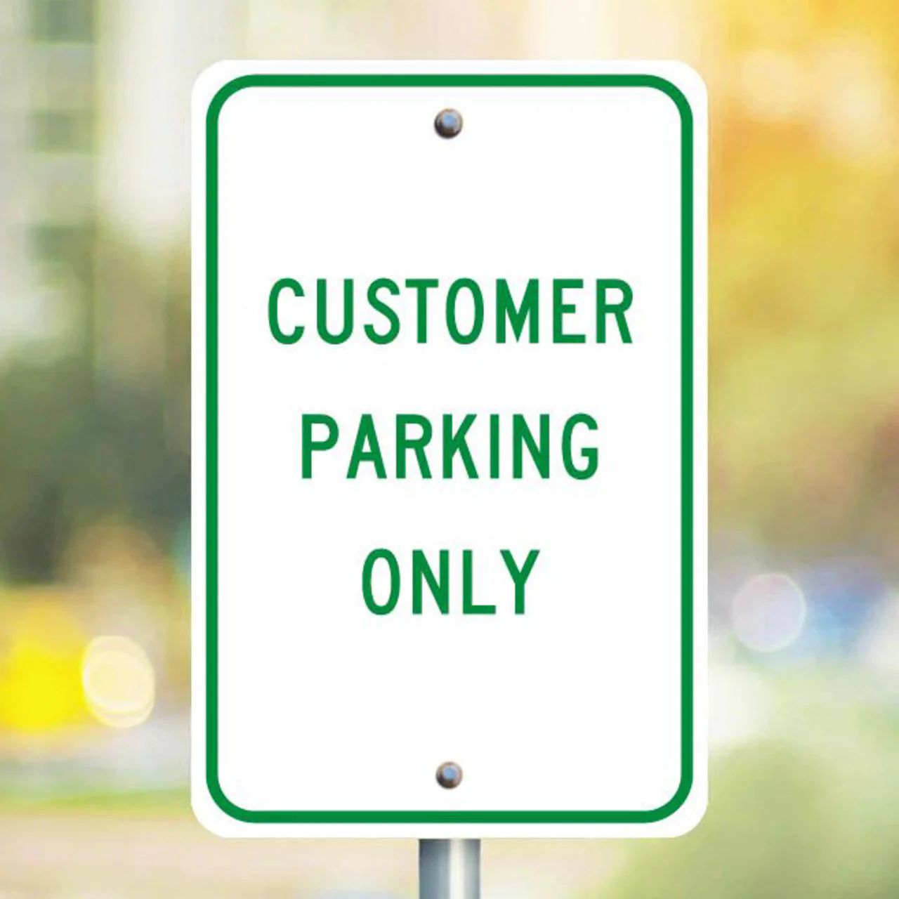 Customer Parking Only, 18x12 Aluminum Sign - Image 2