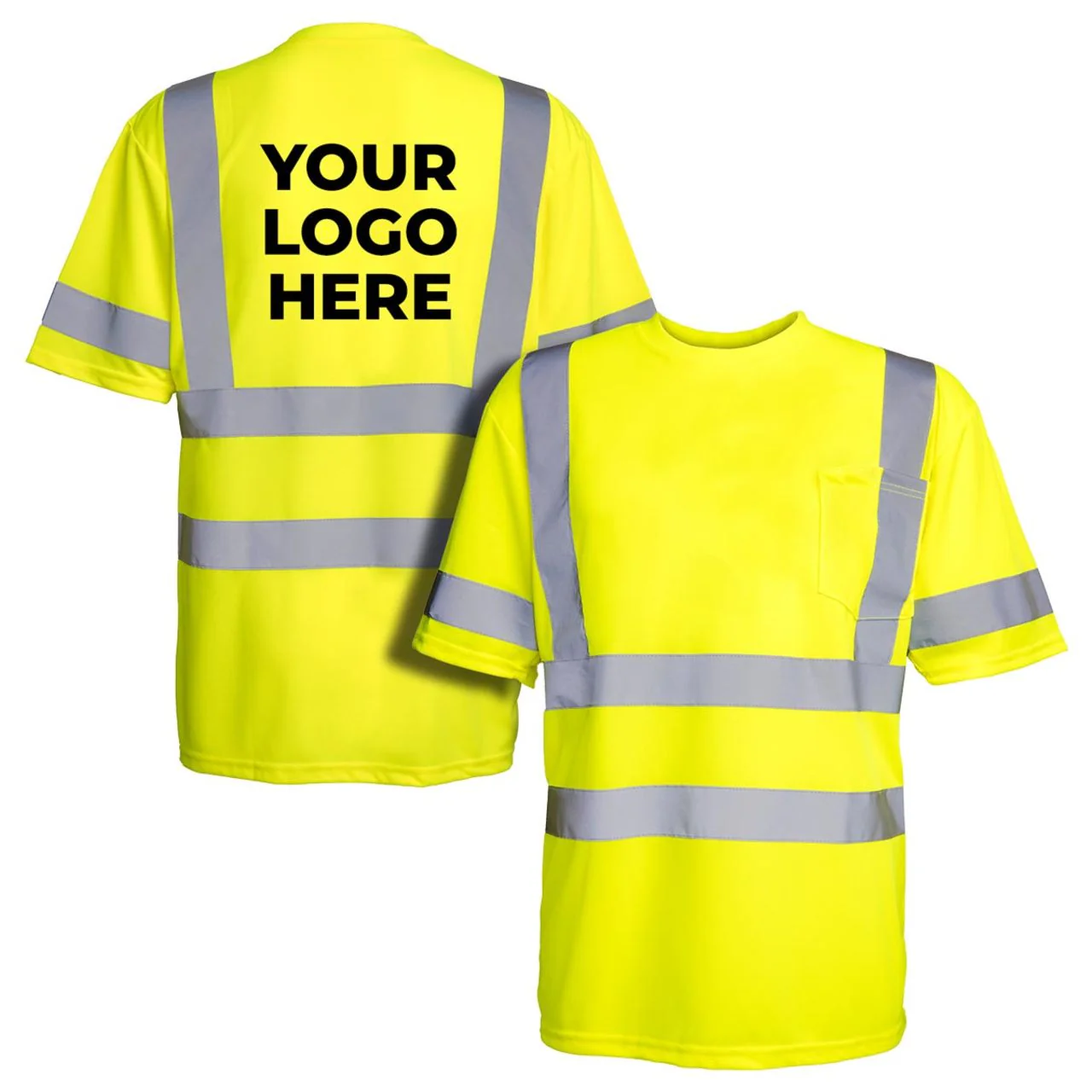 Custom Rugged Blue Type R Class 3 Hi-Vis Short Sleeve T-Shirt - Image 6