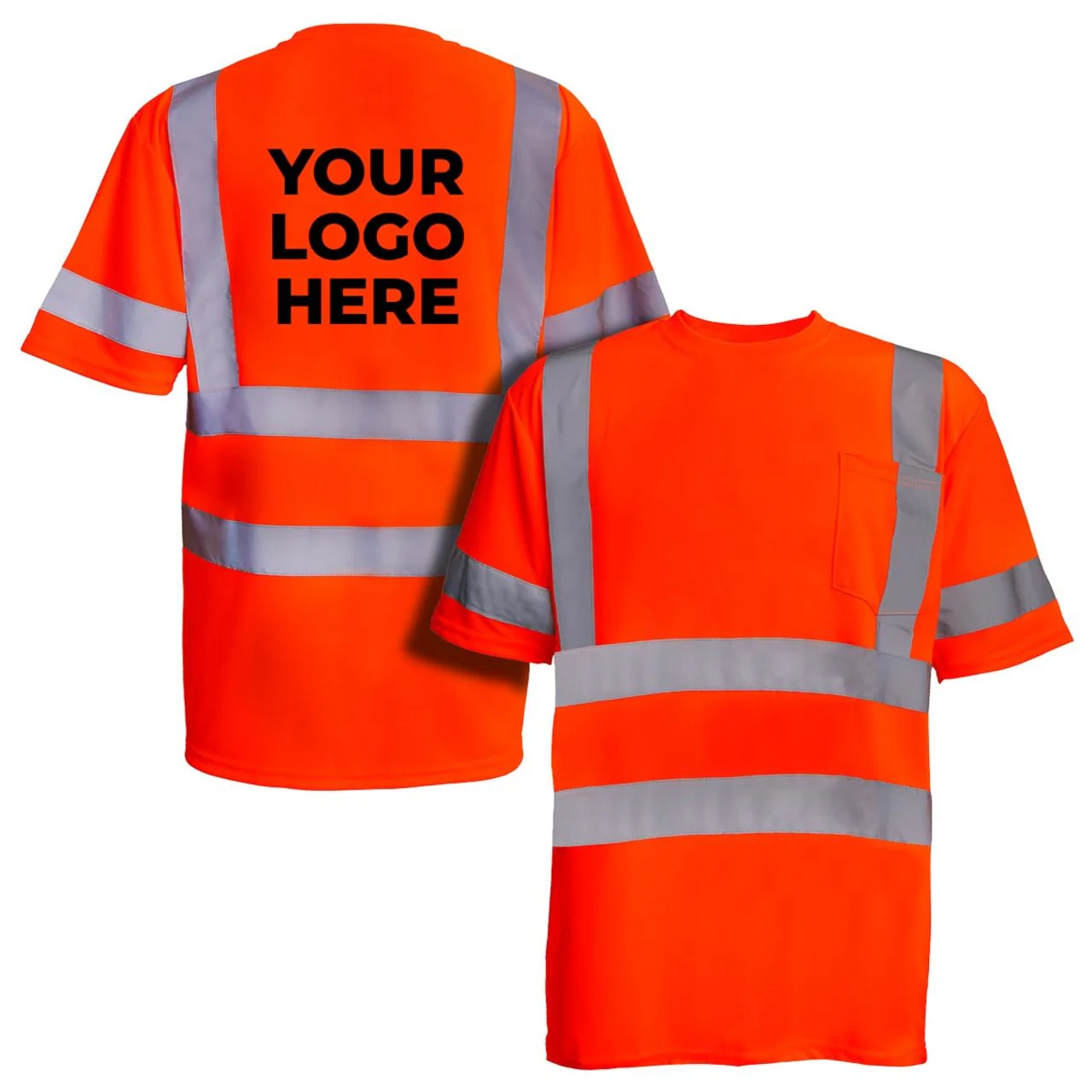 Custom Rugged Blue Type R Class 3 Hi-Vis Short Sleeve T-Shirt - Image 7