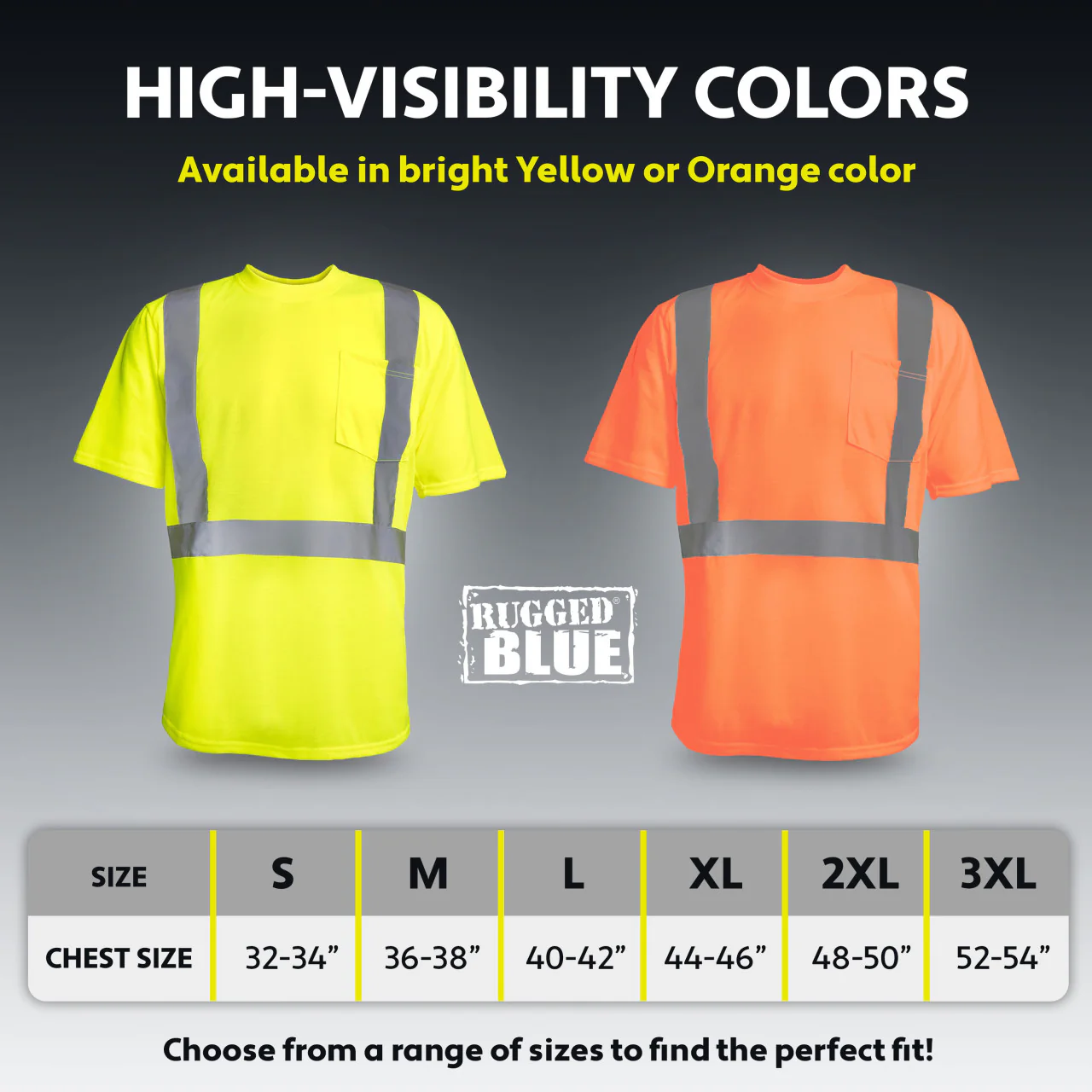 Custom Rugged Blue Type R Class 2 Hi-Vis Short Sleeve T-Shirt - Image 11
