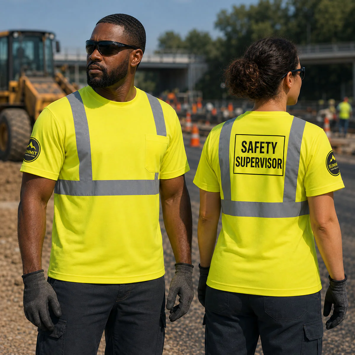Custom Rugged Blue Type R Class 2 Hi-Vis Short Sleeve T-Shirt - Image 5
