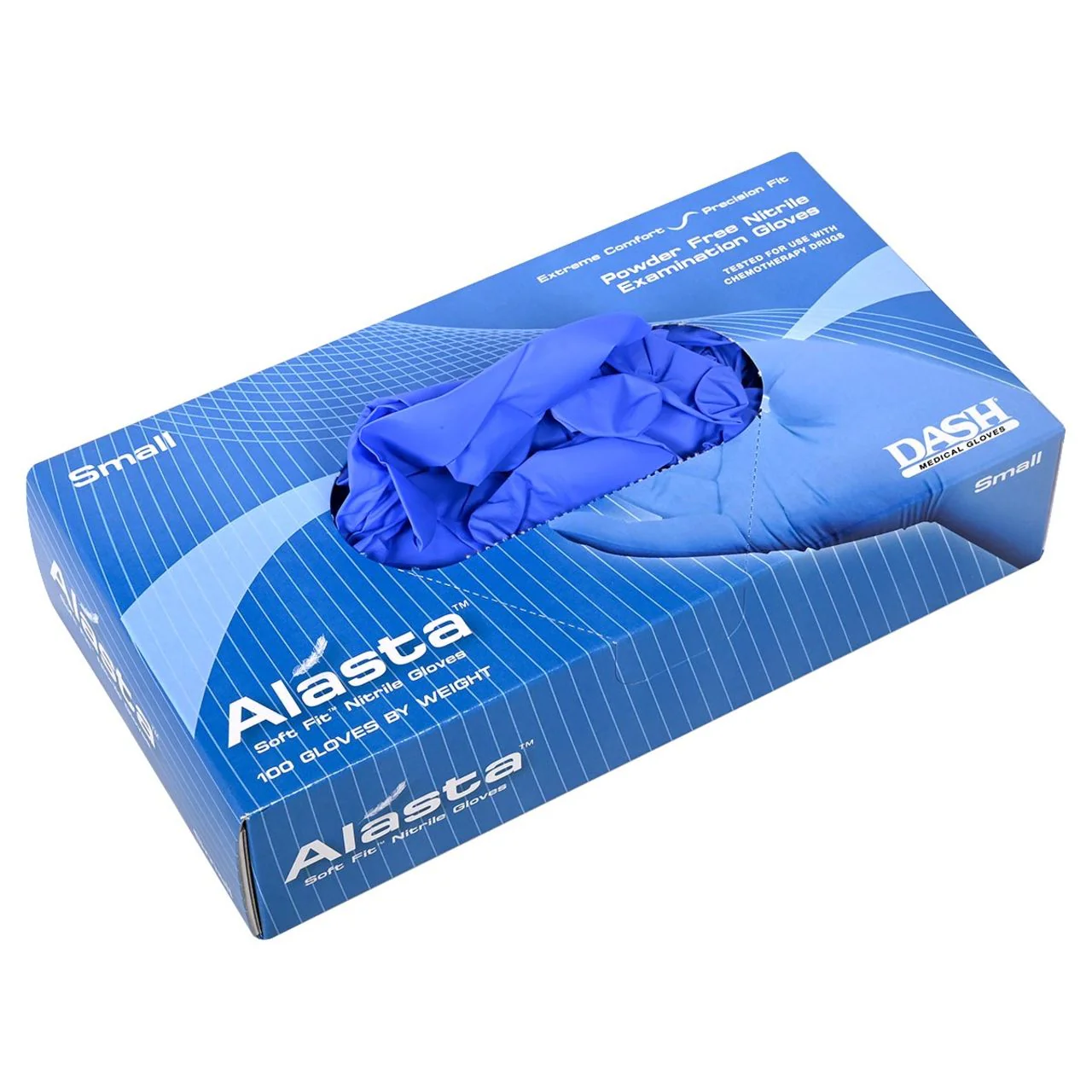 DASH Alasta 100 Nitrile Exam Grade Disposable Gloves, Violet Blue, 3.1 mil, Box of 100 - Image 10