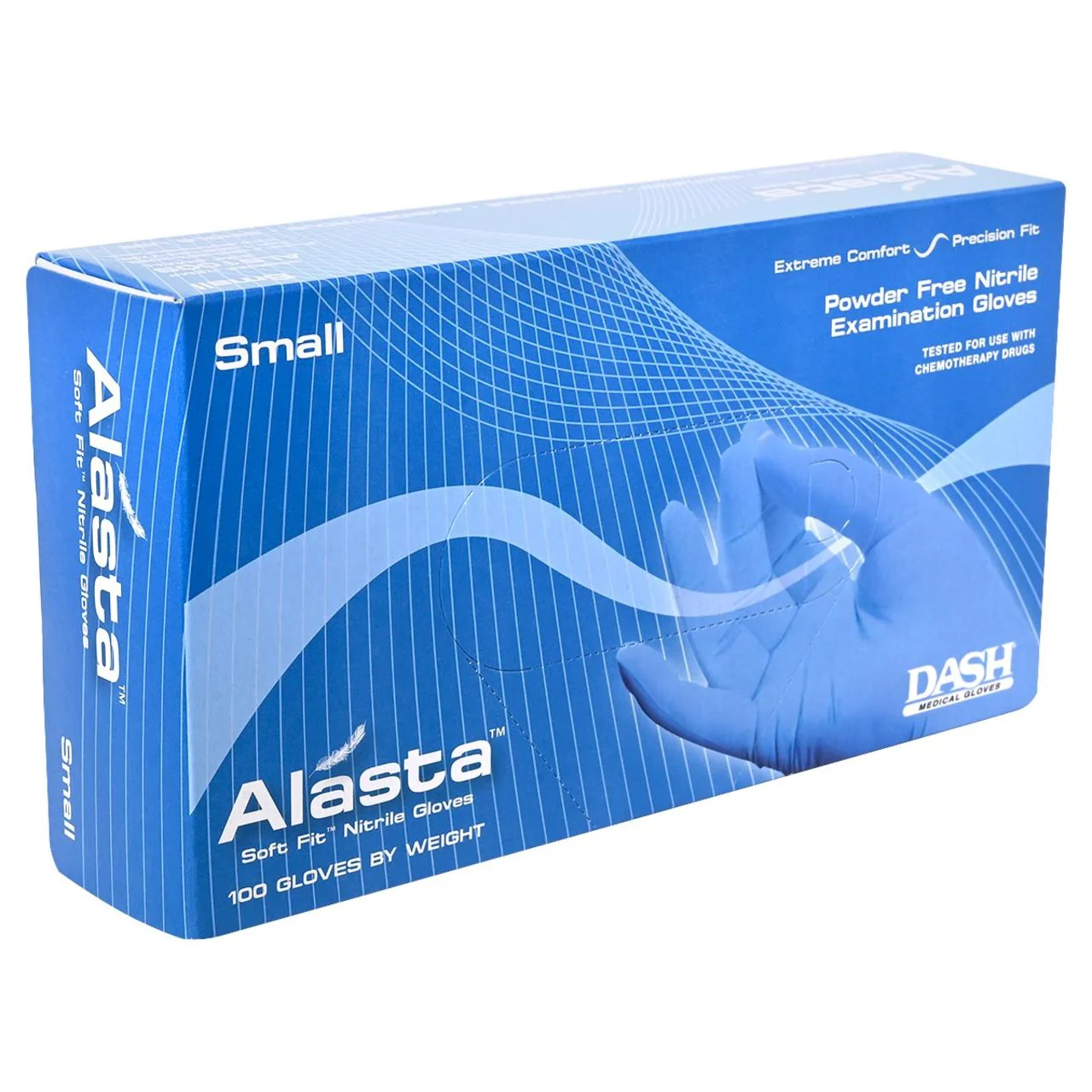 DASH Alasta 100 Nitrile Exam Grade Disposable Gloves, Violet Blue, 3.1 mil, Box of 100 - Image 9