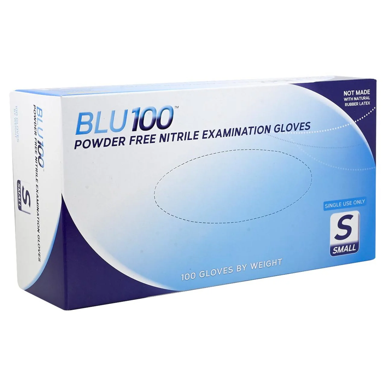 DASH BLU100 Nitrile Exam Grade Disposable Gloves, Light Blue, 4.3 mil, Box of 100 - Image 10