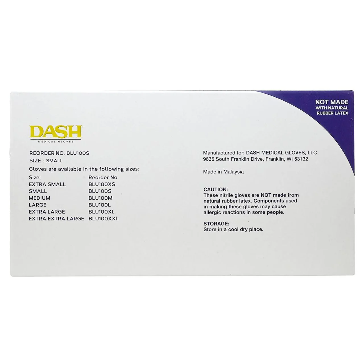 DASH BLU100 Nitrile Exam Grade Disposable Gloves, Light Blue, 4.3 mil, Box of 100 - Image 12