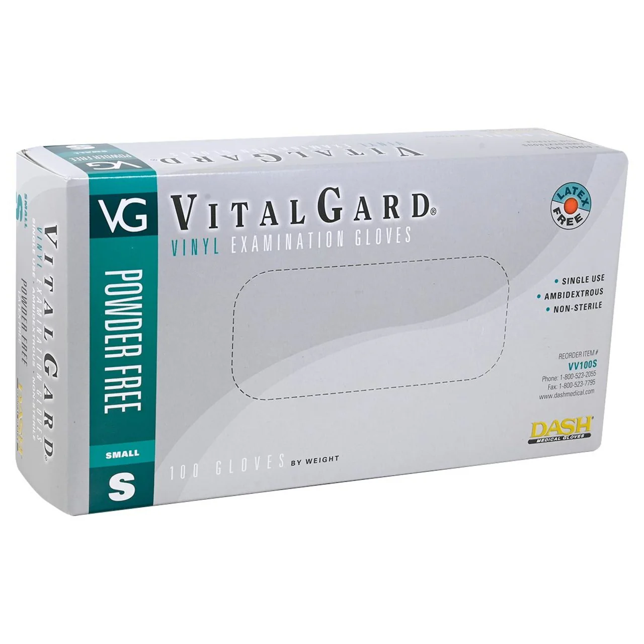 DASH VitalGard Vinyl Exam Grade Disposable Gloves, Clear, 3.9 mil, Case of 1000 - Image 3