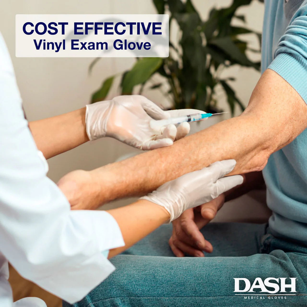 DASH VitalGard Vinyl Exam Grade Disposable Gloves, Clear, 3.9 mil, Case of 1000 - Image 9