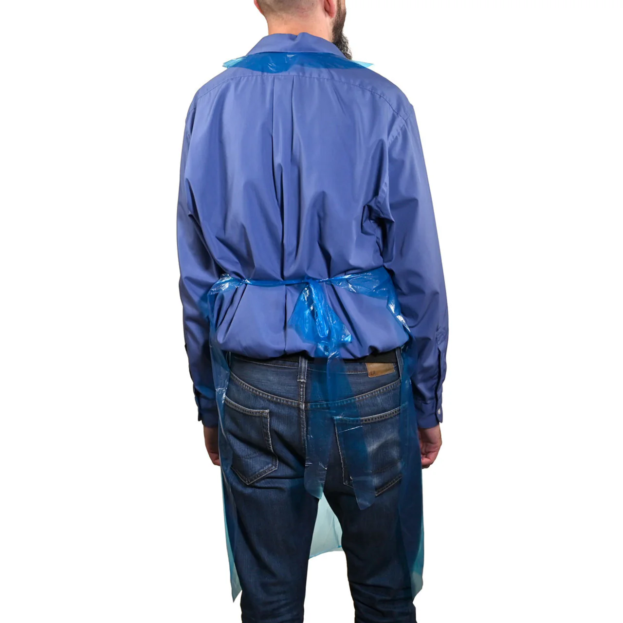100 Pack - Disposable Polyethylene Apron, H213 - Image 2