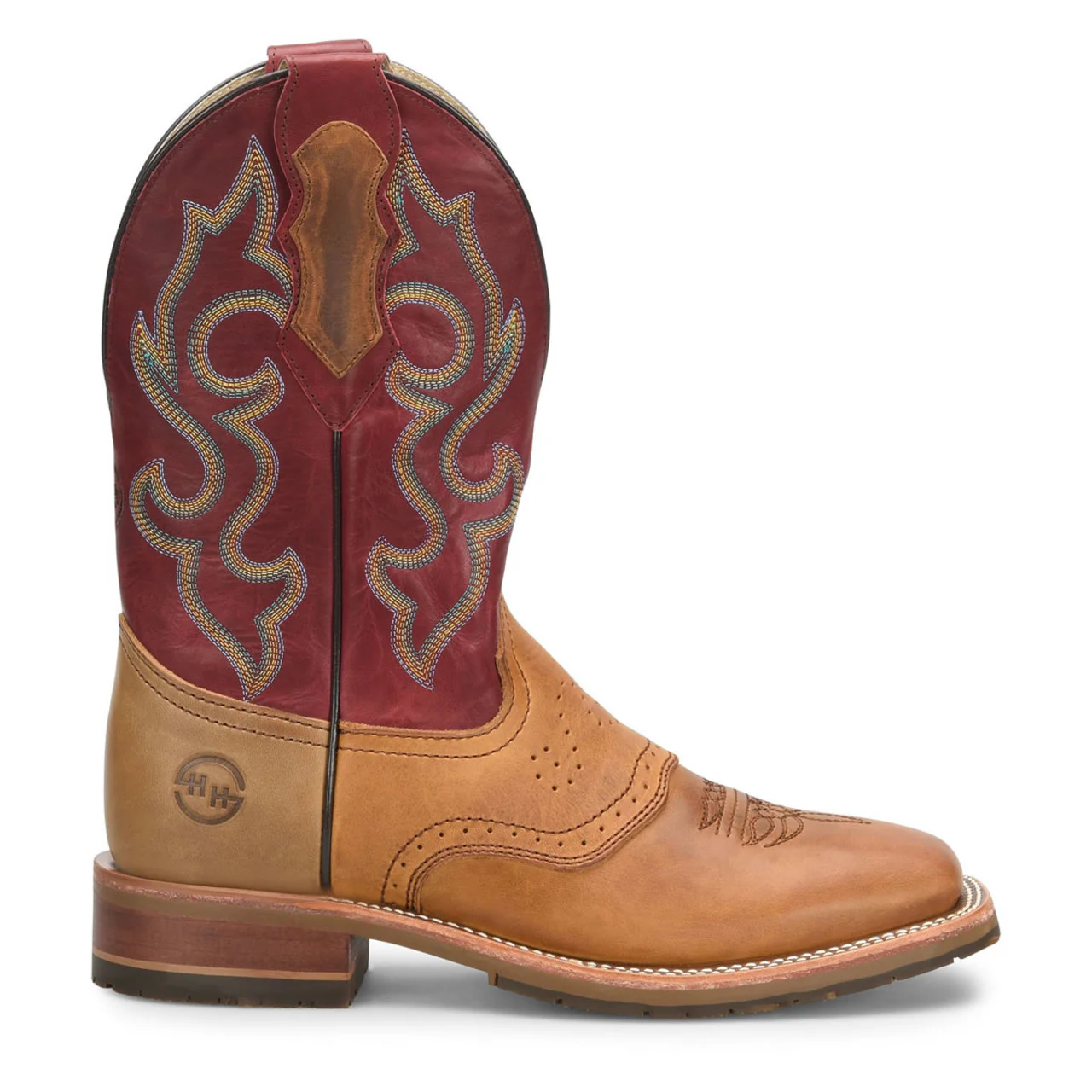 Double-H Boots Men's 11" Odie - Red & Tan DH8556