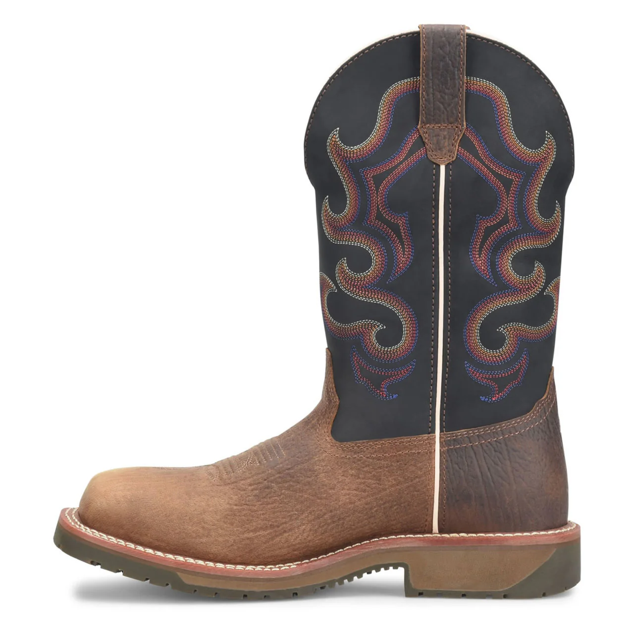 Double-H Boots Men's Belgrade 12" Roper EH Composite Toe Boots, DH6140, Brown - Image 4