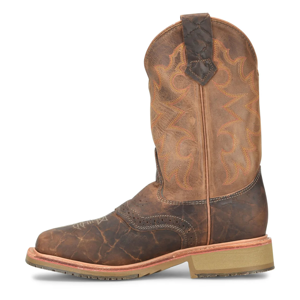 Double-H Men's Baker 11" Roper EH Steel Toe Boots, DH4671, Brown - Image 4