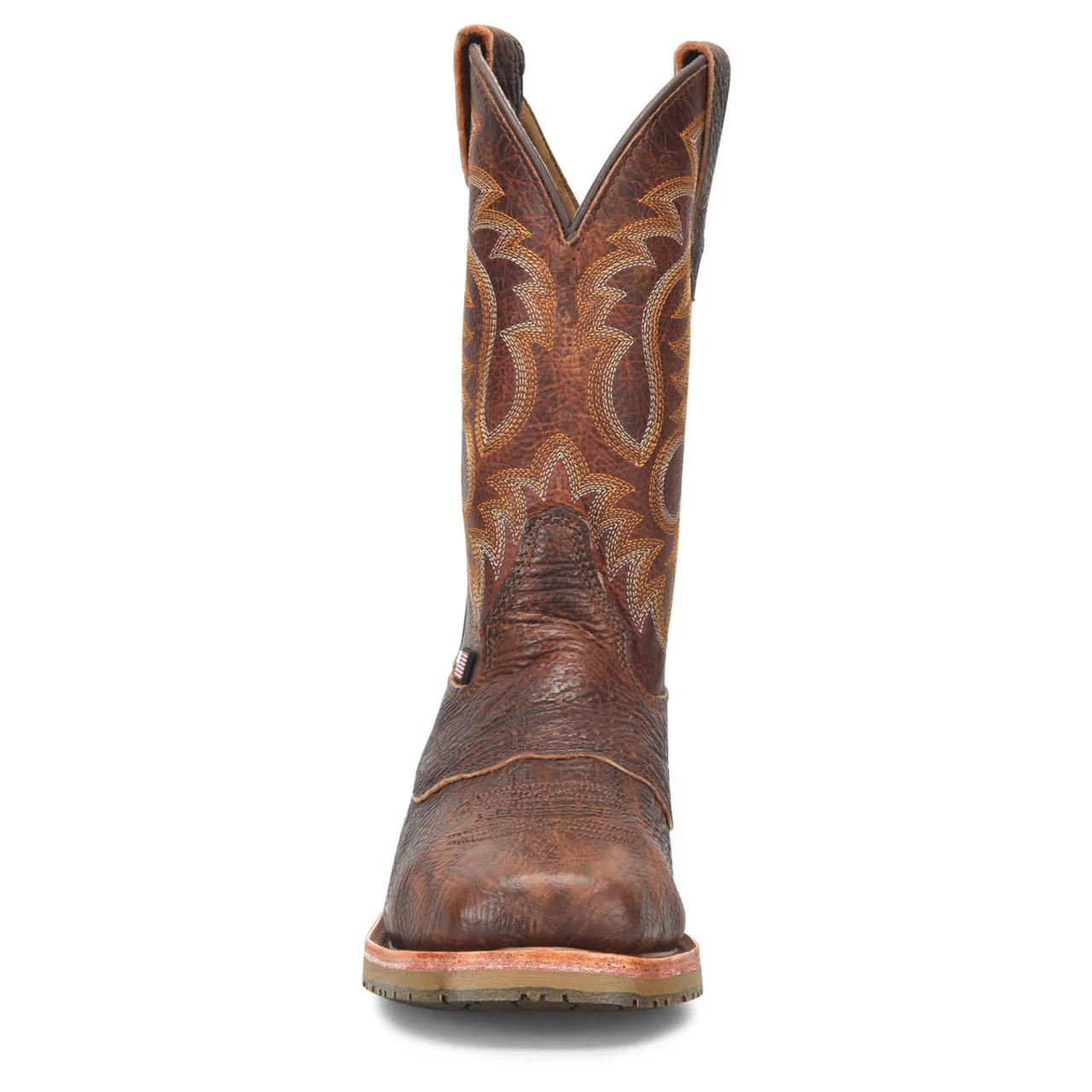 Double-H Boots Men's Bridger 11" Roper EH Steel Toe Boots, DH4670, Brown - Image 4