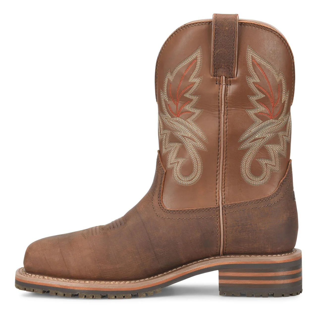 Double-H Boots Men's Carson 10" Roper Waterproof Composite Toe Boots, DH4161, Brown - Image 4