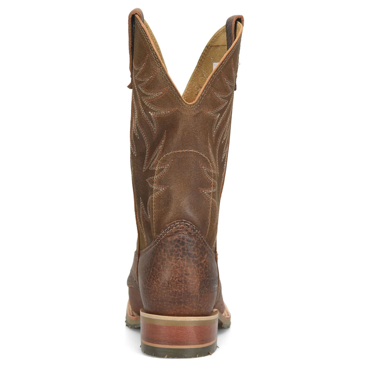 Double-H Boots Men's Dalton 11" Roper Soft Toe Boots, DH4655, Brown - Image 5