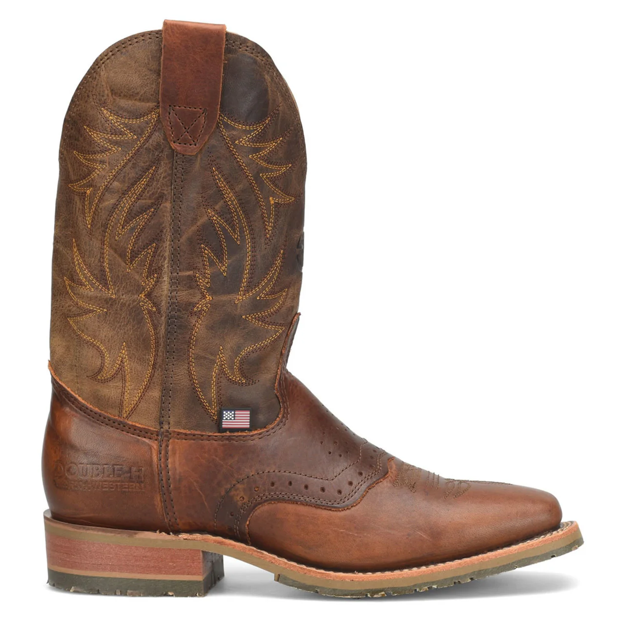 Double-H Men's 11" Feller Boots, DH4653, Brown