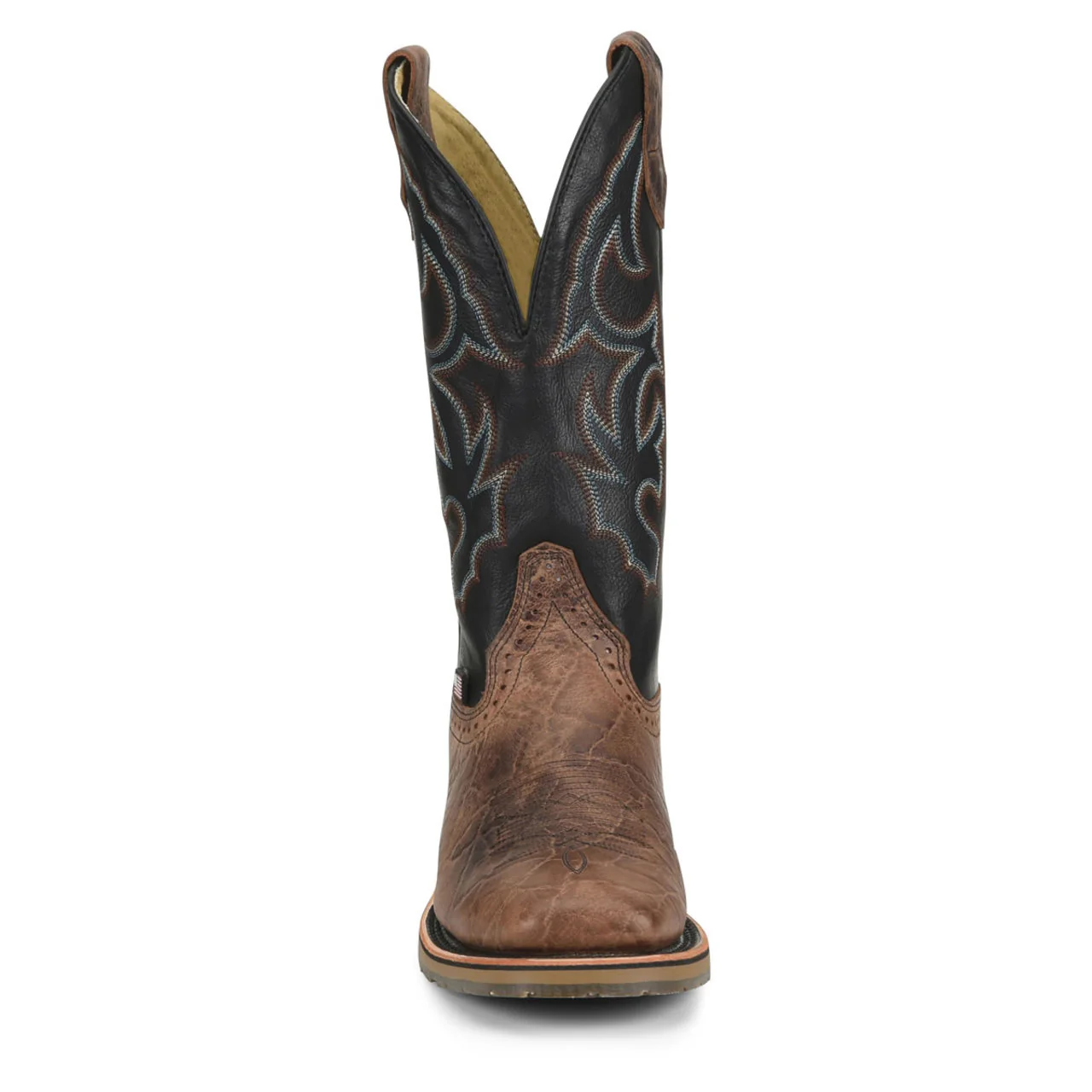 Double-H Boots Men's Grissom 12" Roper Soft Toe Boots, DH4644, Brown - Image 3