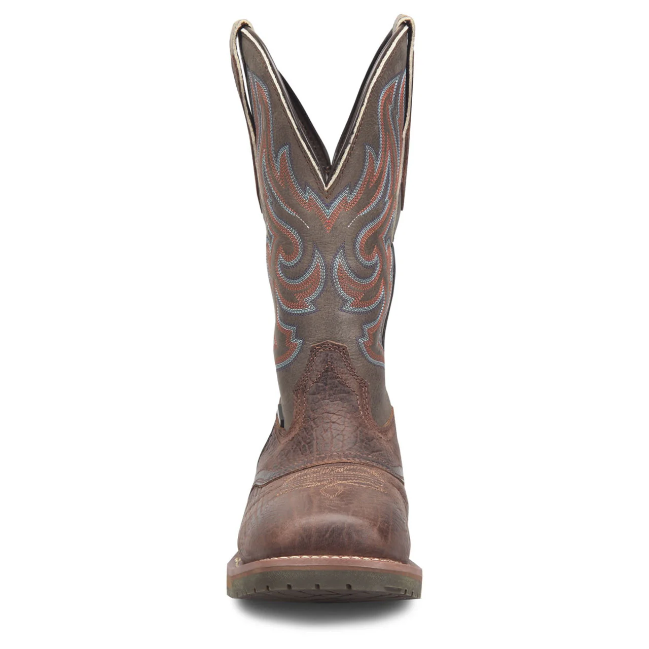 Double-H Men's 12" Ironhide Boots, DH6142, Brown - Image 3