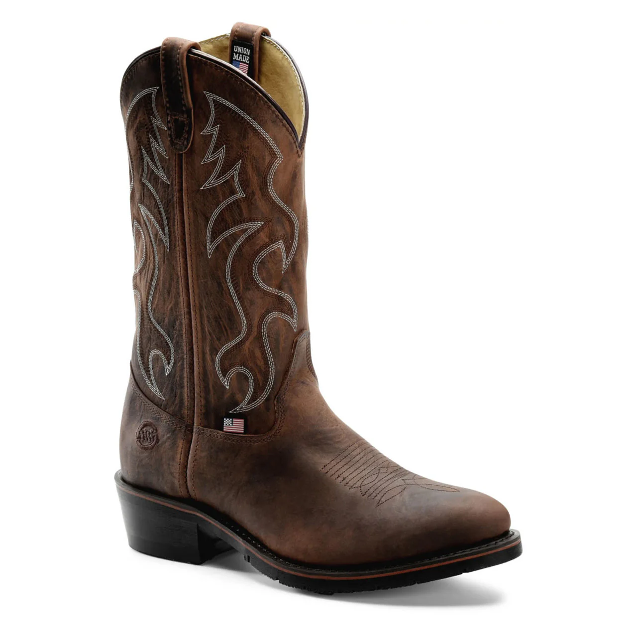 Double-H Men's Robert 12" Western Soft Toe Boots, 3282, Brown - Image 2