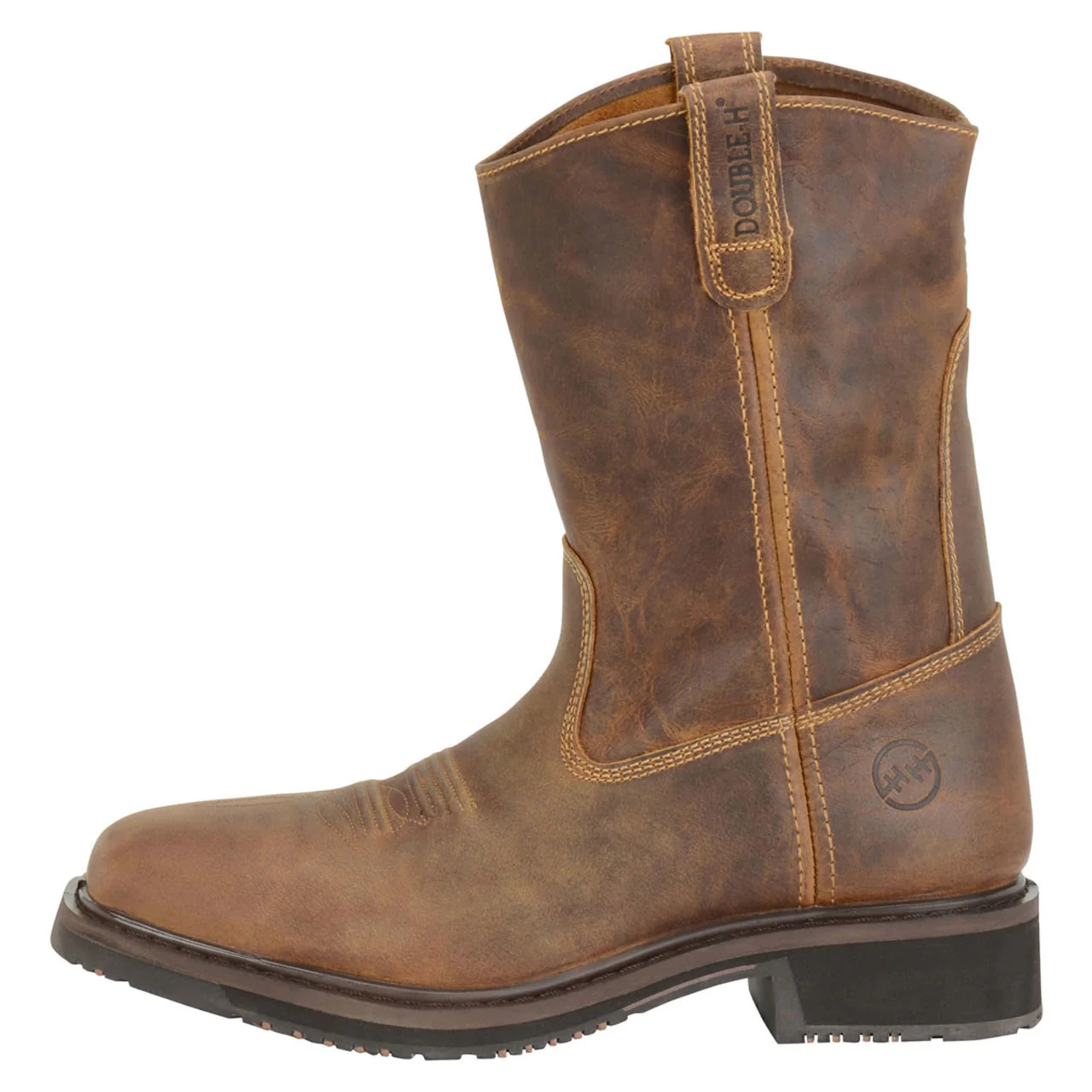 Double-H Men's Sebastian 10" Roper EH Composite Toe Boots, Brown - DH5123 - Image 4