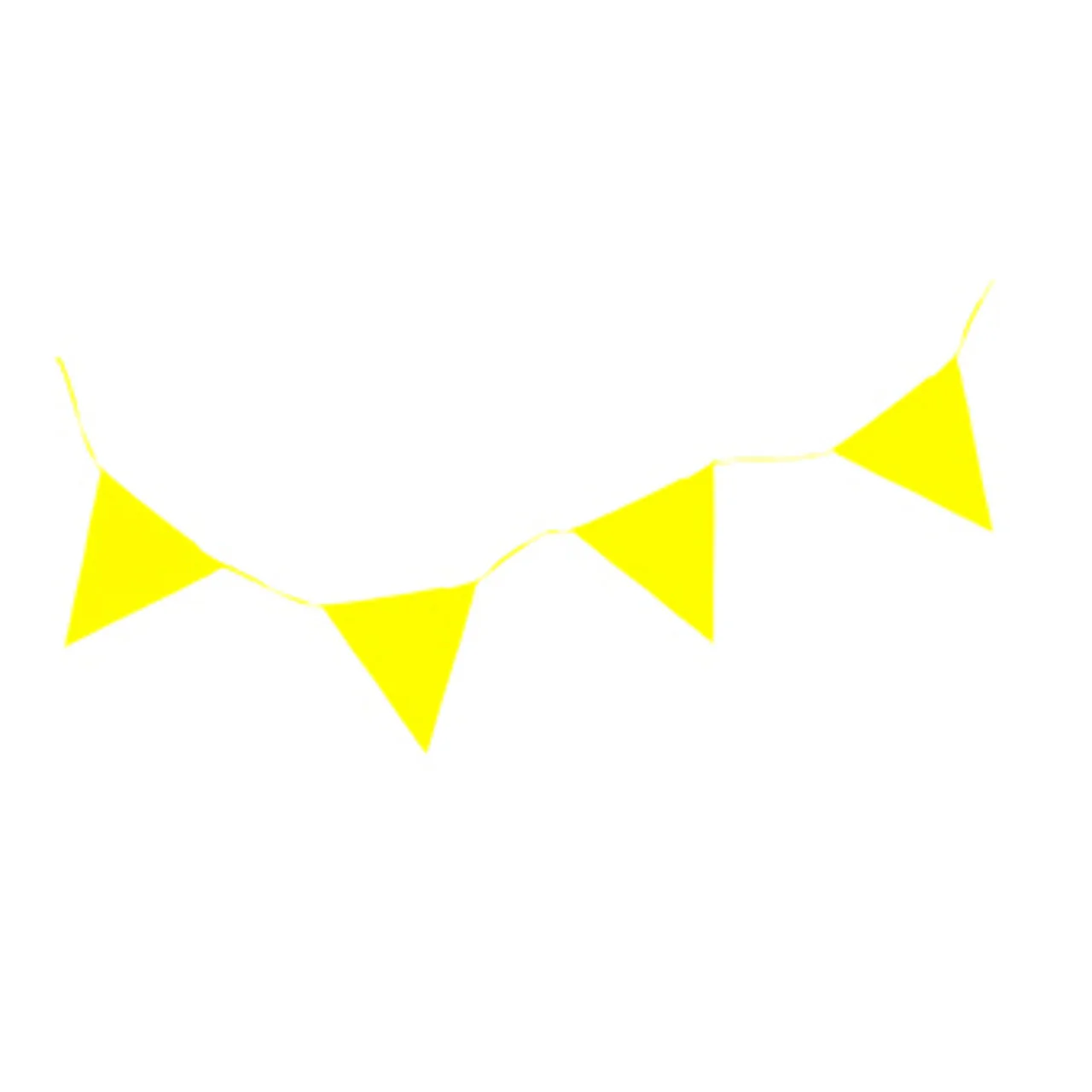 Pennant Flags, Yellow, 9x12