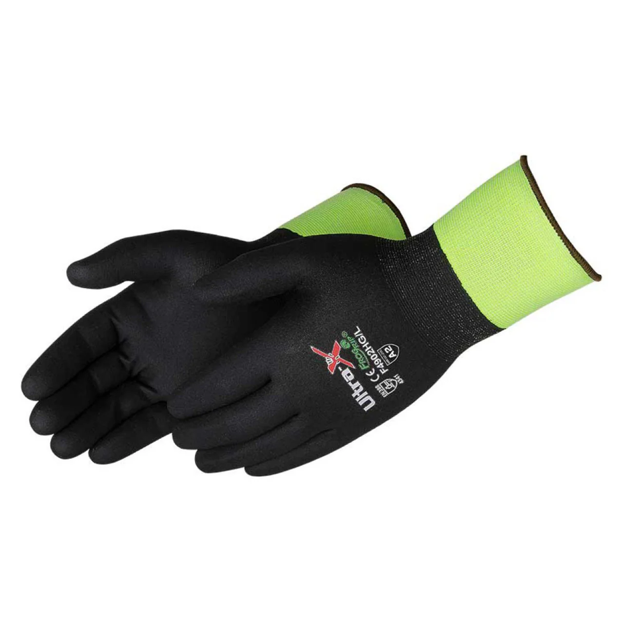 FroGrip Ultra-X F4902HG Black A2 Cut Micro-Foam Nitrile Coated Gloves - Image 2