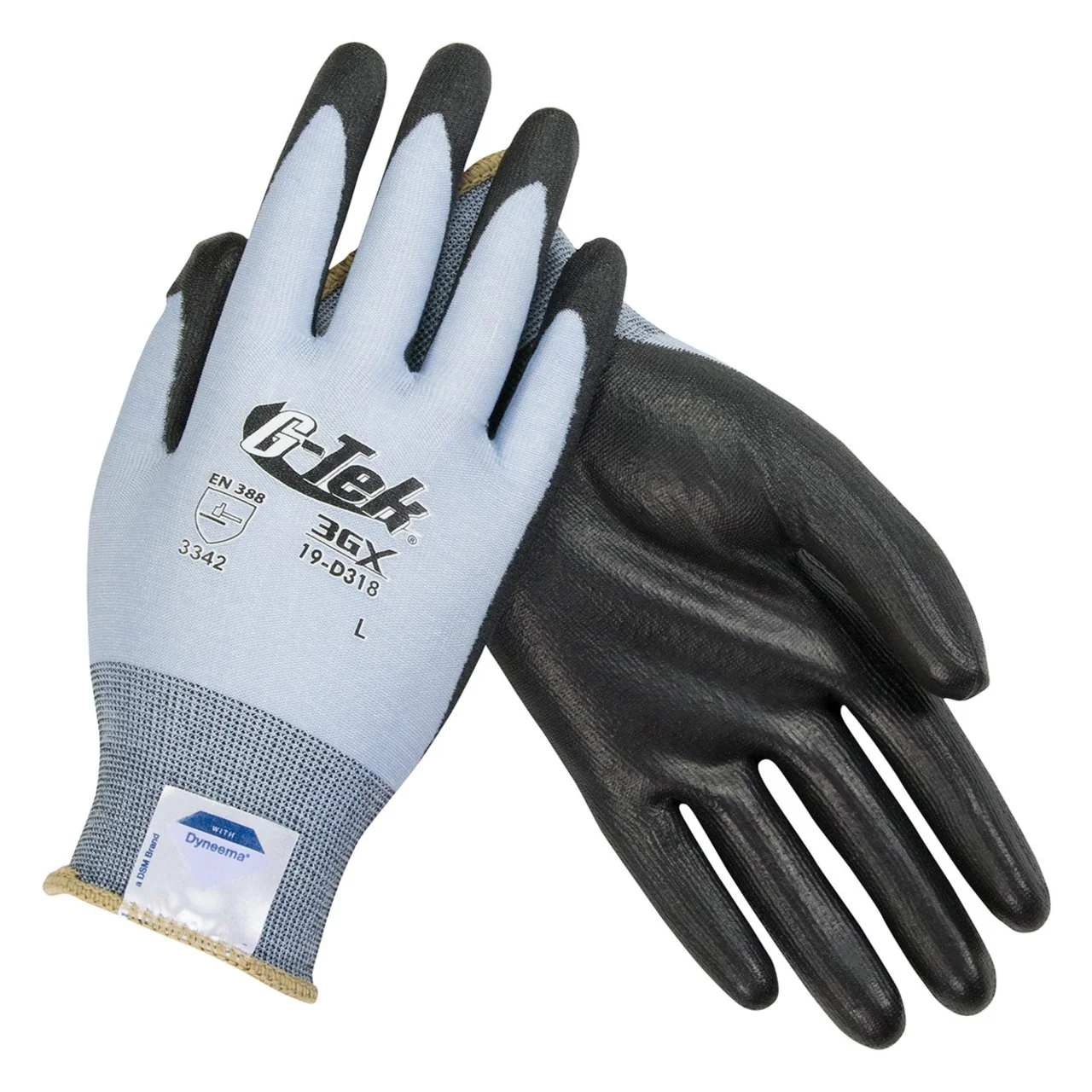 G-Tek 19-D318 3GX A2 Cut Polyurethane Coated Gloves - Single Pair - Image 3