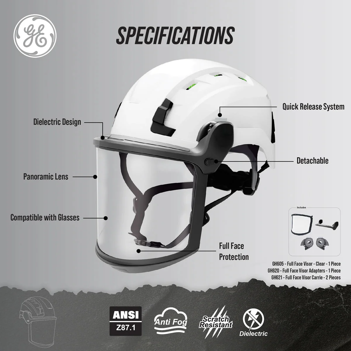 GE Full Face Visor Kit - GH603 - Image 5