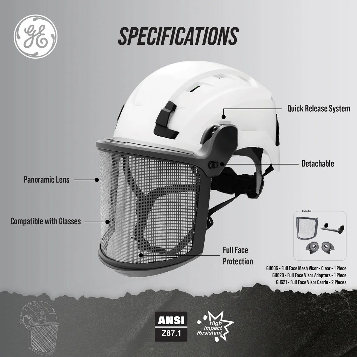 GE Full Face Visor Kit - GH604 - Image 4
