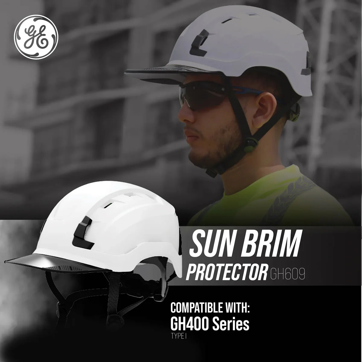 GE Sun Brim For GH400 & GH401 Series Helmet - GH609 - Image 2