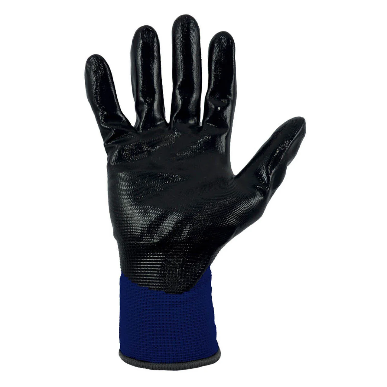 General Electric GG215 Smooth Nitrile Dipped Gloves, Blue - Image 2