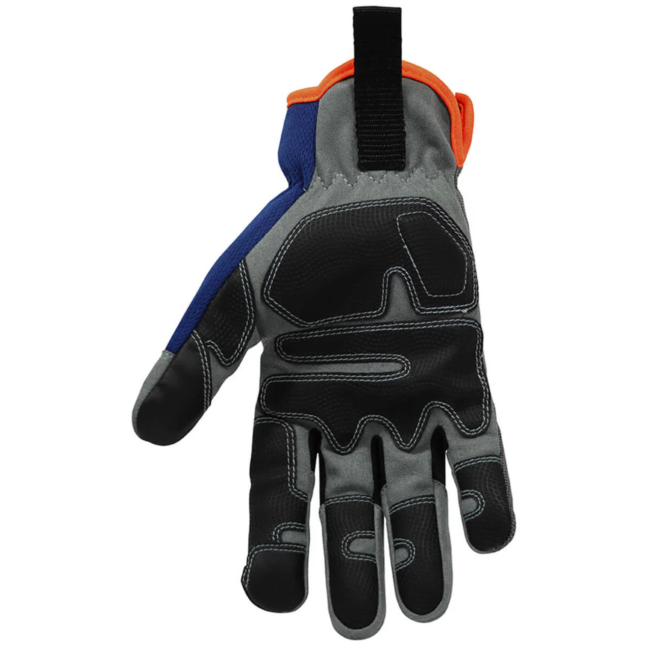 General Electric GG410 Pro Mechanics Gloves, Gray/Blue - Image 2