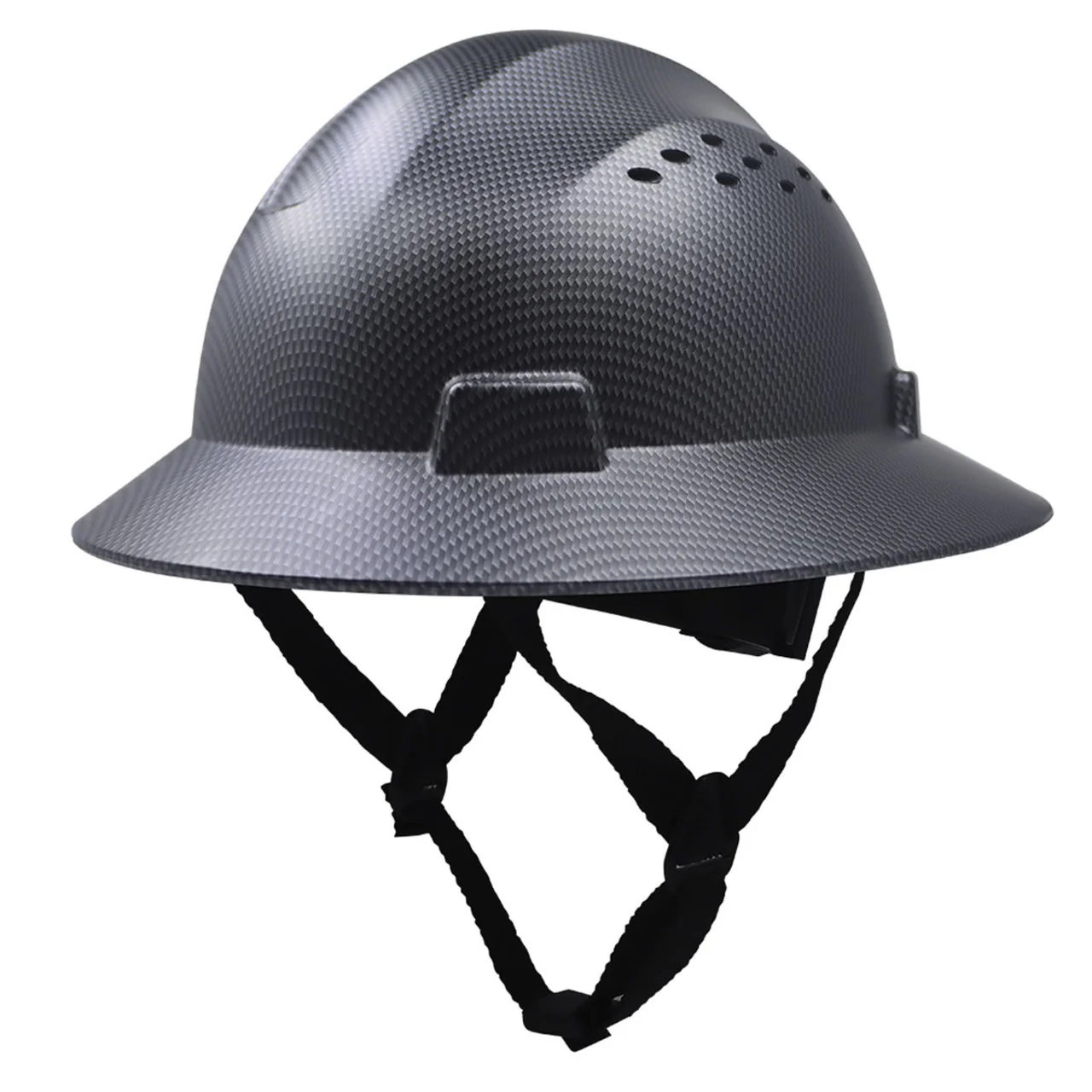 General Electric Vented Full Brim Hard Hat 4-Point Ratchet Suspension - GH328