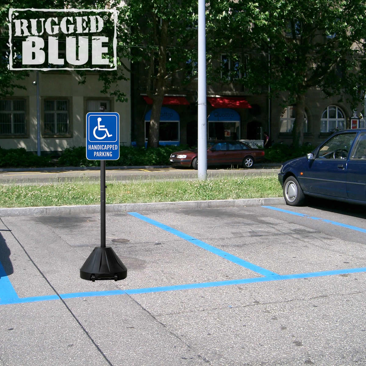 Handicapped Parking Sign, 18 in x 12 in, Engineer Grade Reflective Aluminum - Image 3