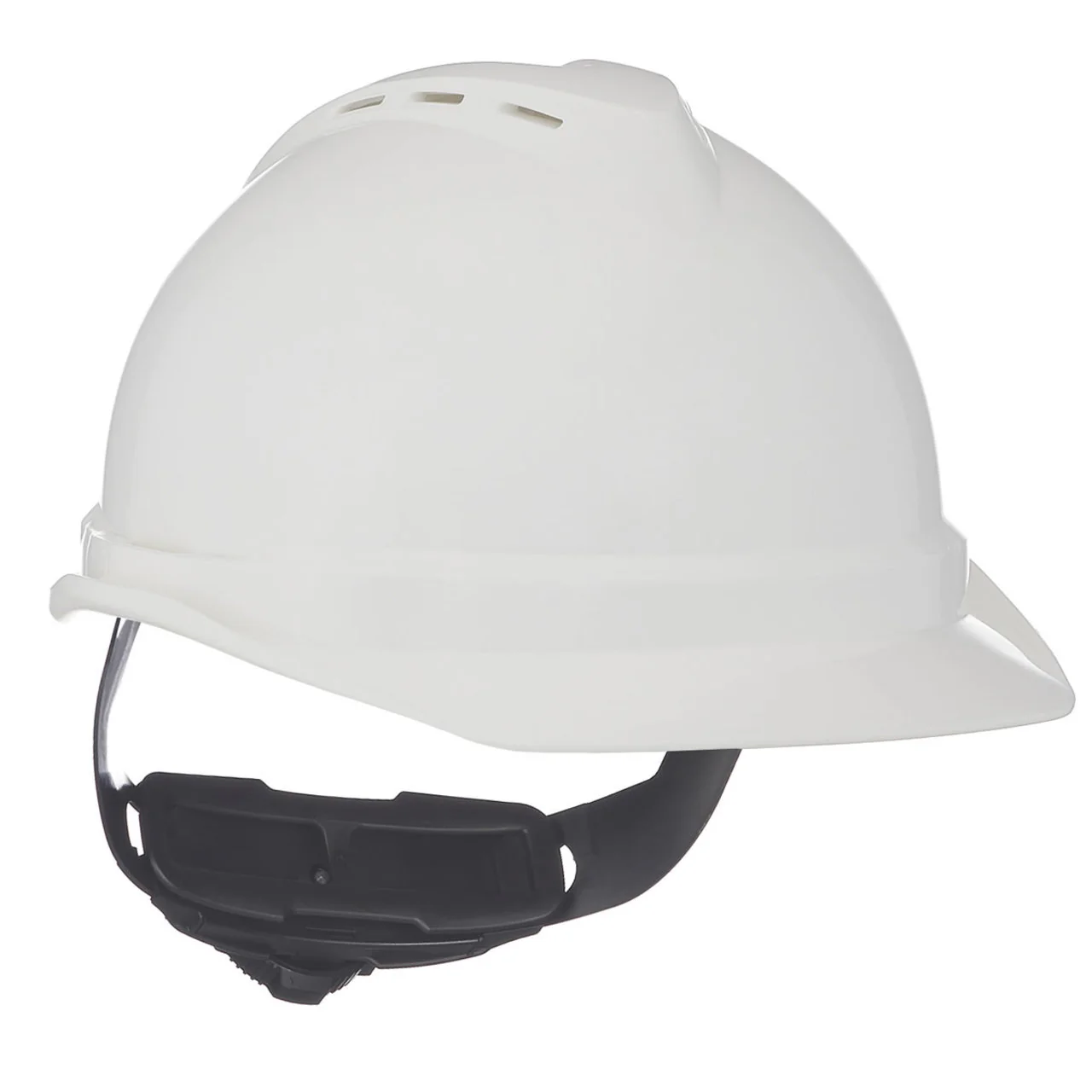 MSA V-Gard 500 Fas-Trac III 4-Point Ratchet Vented Hard Hat - Image 3