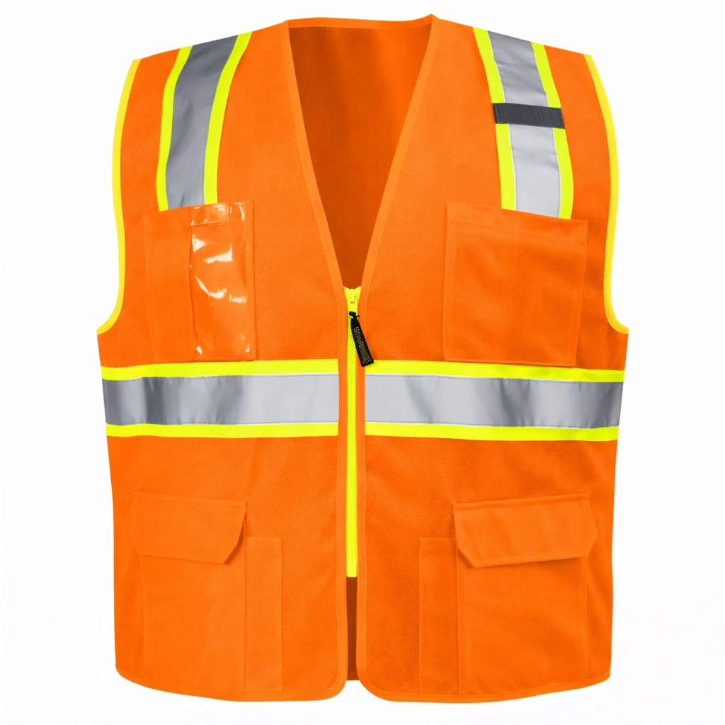Custom OccuNomix Type R Class 2 Hi-Vis Two-Tone Surveyor Safety Vest, LUX-ATRANS - Image 4
