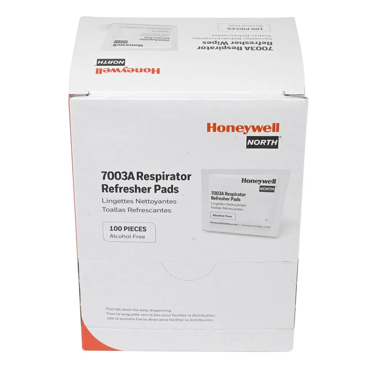 Honeywell North 7003A Alcohol Free Respirator Wipes, 100 Pack - Image 3