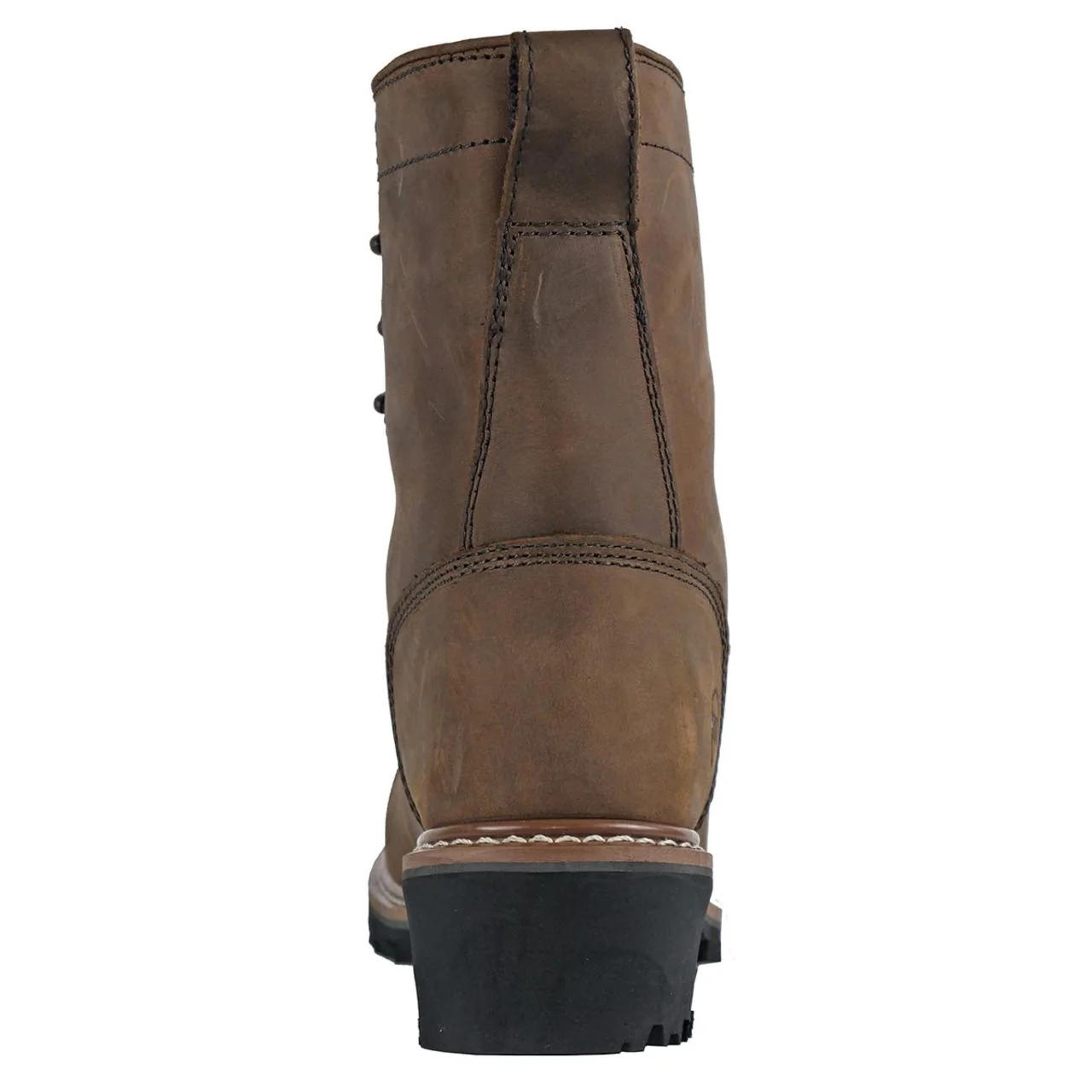 Hoss Men's Cross Cut 8" Loggers Waterproof EH Composite Toe Boots, 80715, Brown - Image 3