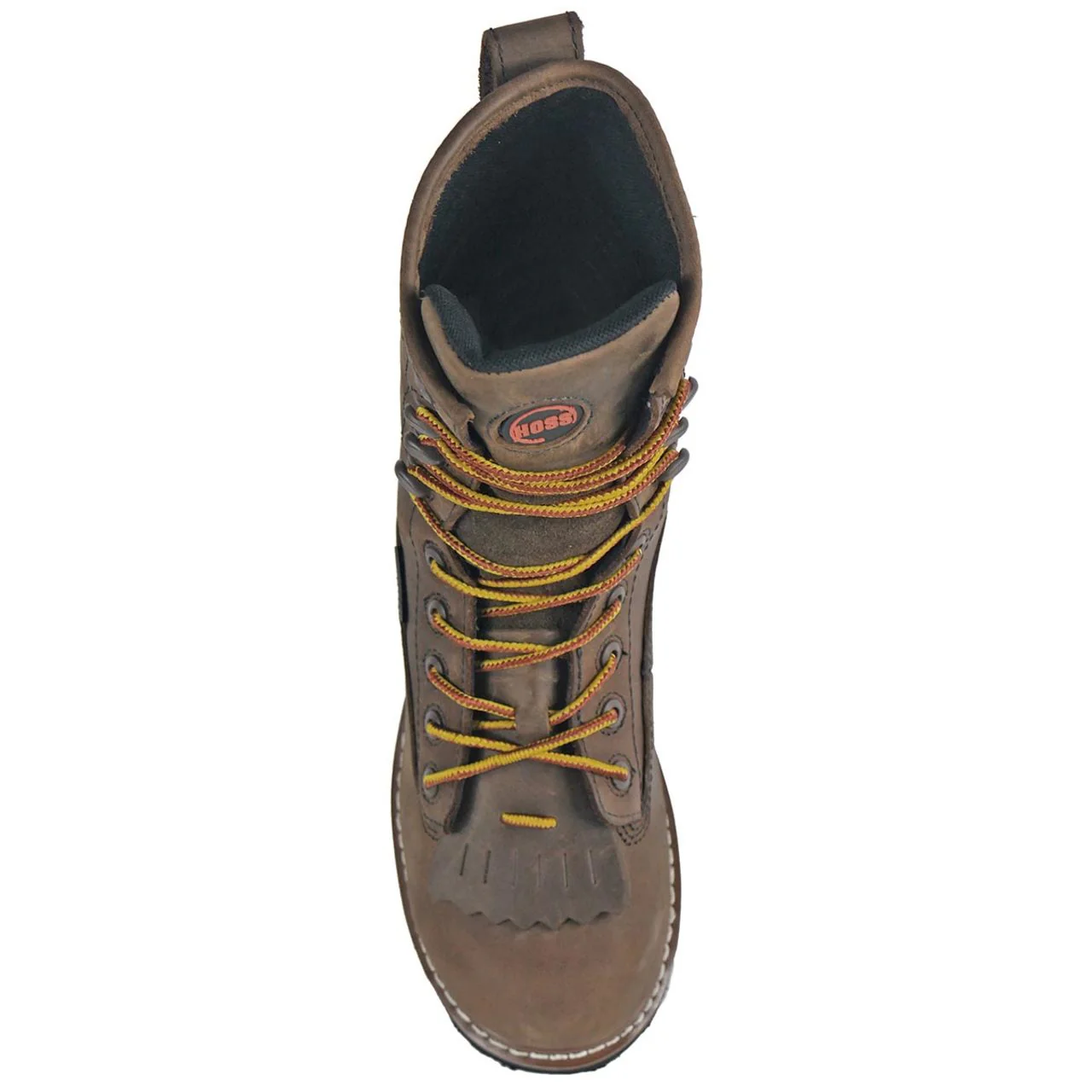 Hoss Men's Cross Cut 8" Loggers Waterproof EH Composite Toe Boots, 80715, Brown - Image 7