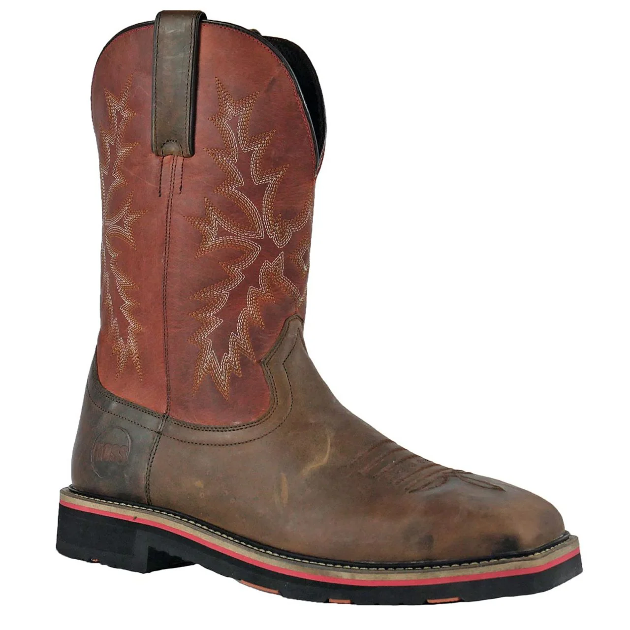 Hoss Men's Landon Steel Toe Boots, 92045, Brown