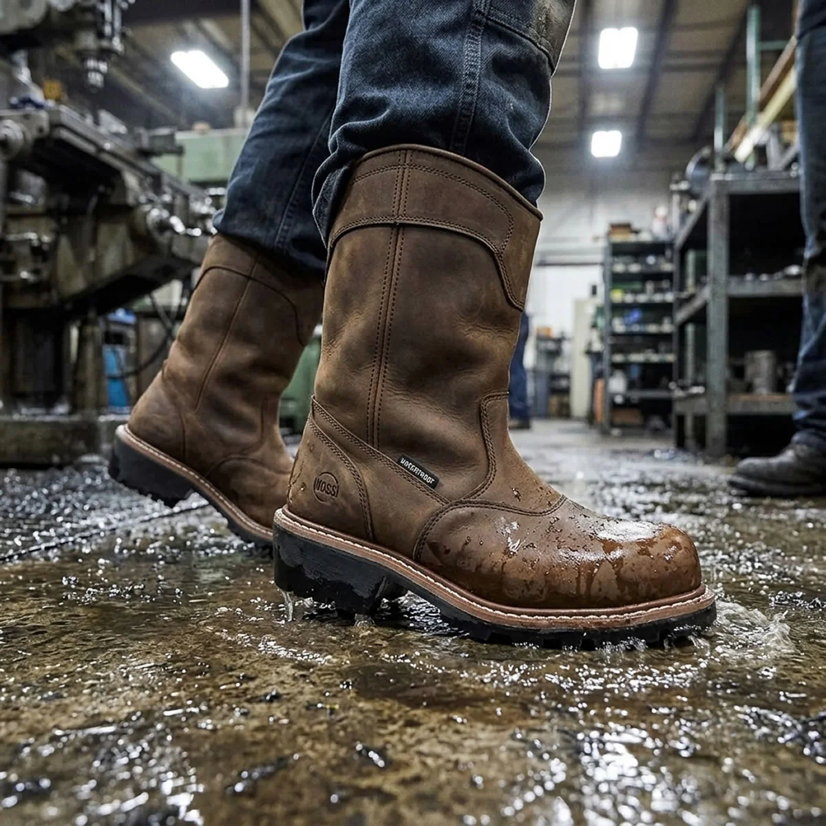 Hoss Men's Pull-On Loggers Waterproof EH Composite Toe Boots, 90211, Brown, 90211 - Image 8