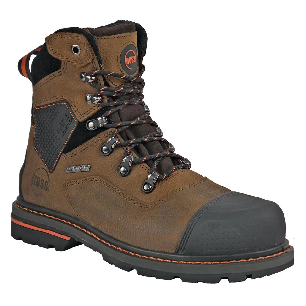 Hoss Men's Range 6" Composite Toe Boots, 61110, Brown
