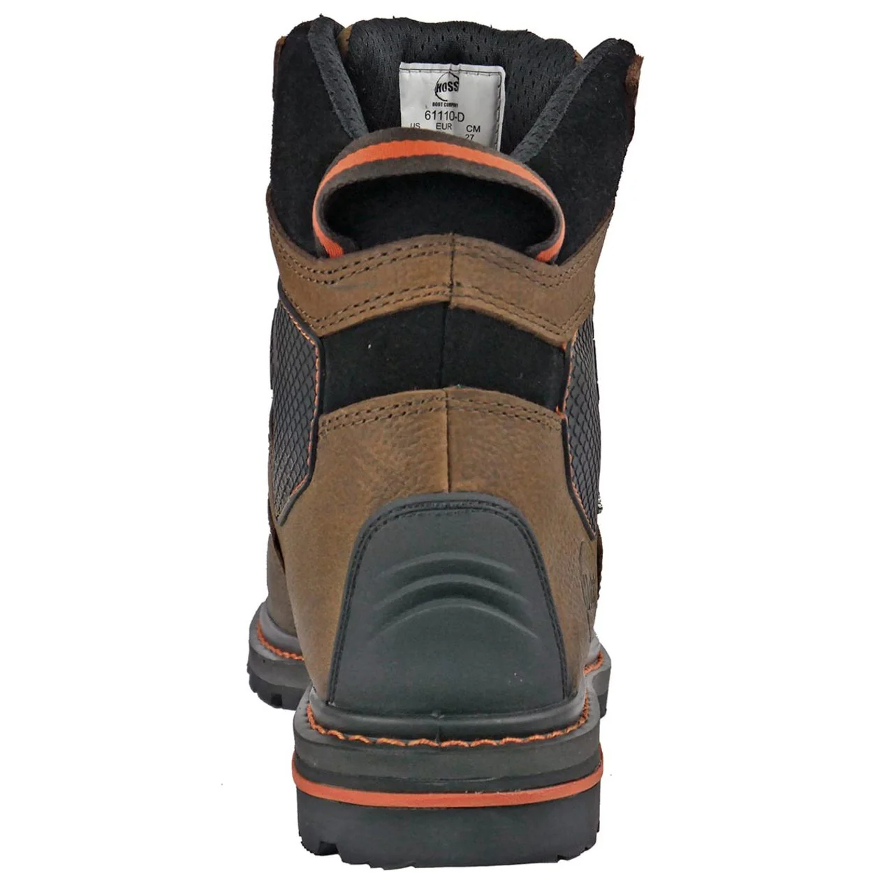 Hoss Men's Range 6" Composite Toe Boots, 61110, Brown - Image 3