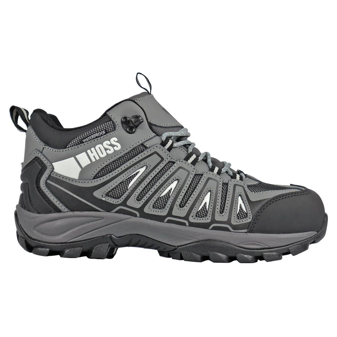 Hoss Men's Trail Composite Toe Hikers, 53023, Gray - Image 4
