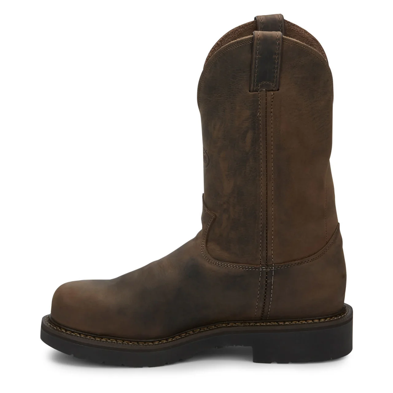 Justin Men's Balusters 11" EH Steel Toe Boots, 4445, Brown - Image 5