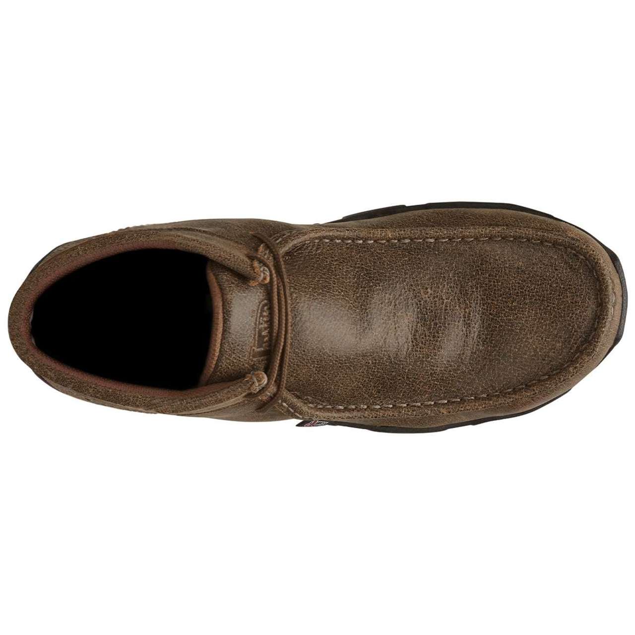 Justin Men's Cappie 4" EH Steel Toe Boots, 237, Tan - Image 3