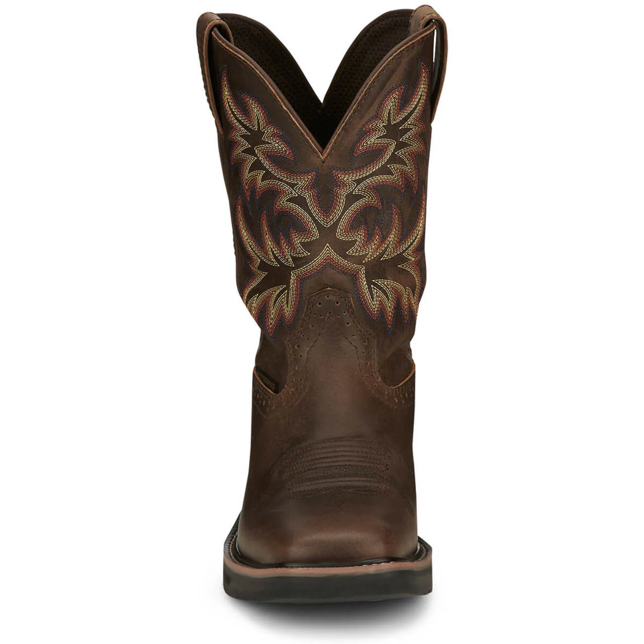 Justin Men's Driller 11" Waterproof EH Soft Toe Boots, SE4689, Brown - Image 4