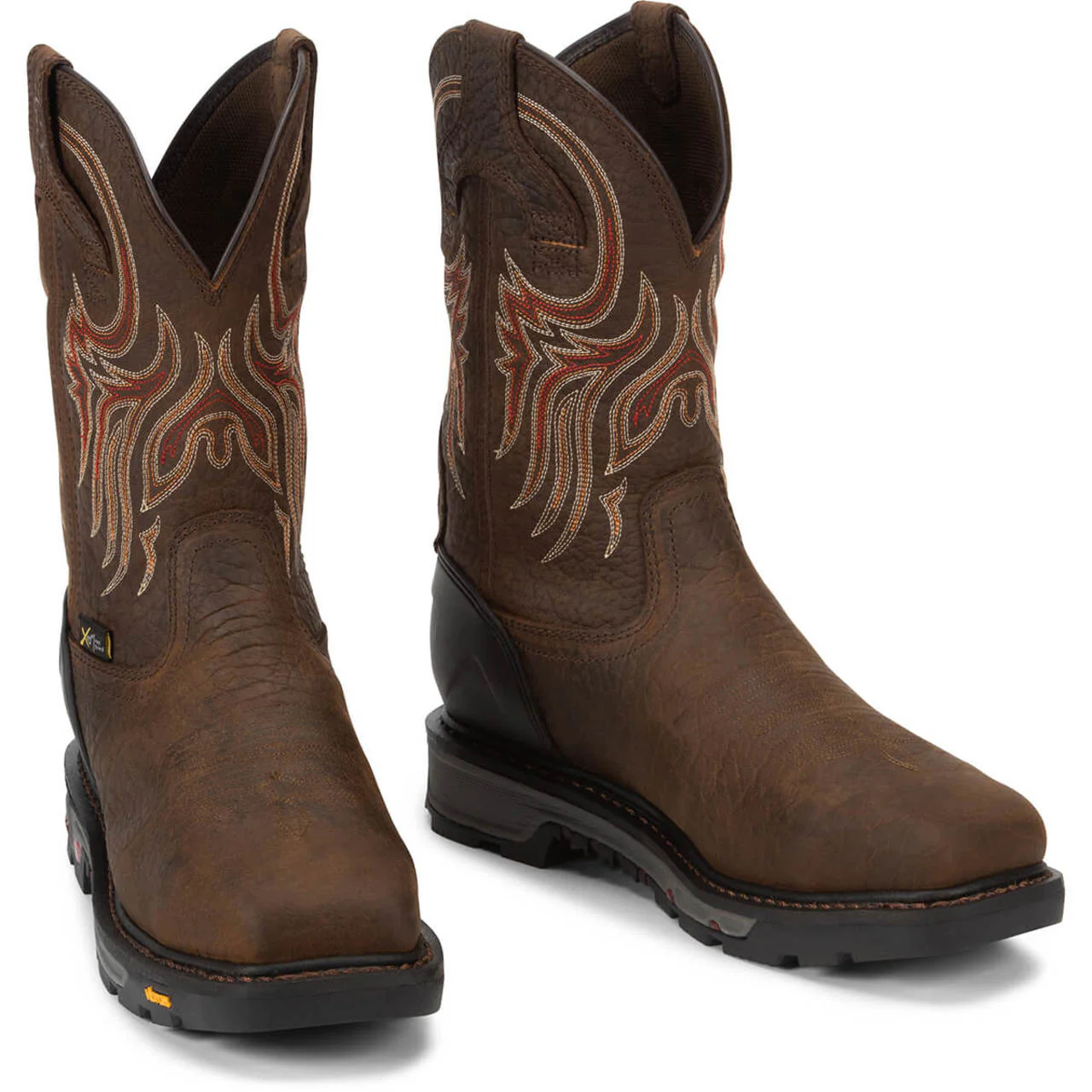 Justin Men's Driscoll 11" Waterproof EH Met-Guard Steel Toe Boots, WK2112, Brown - Image 2